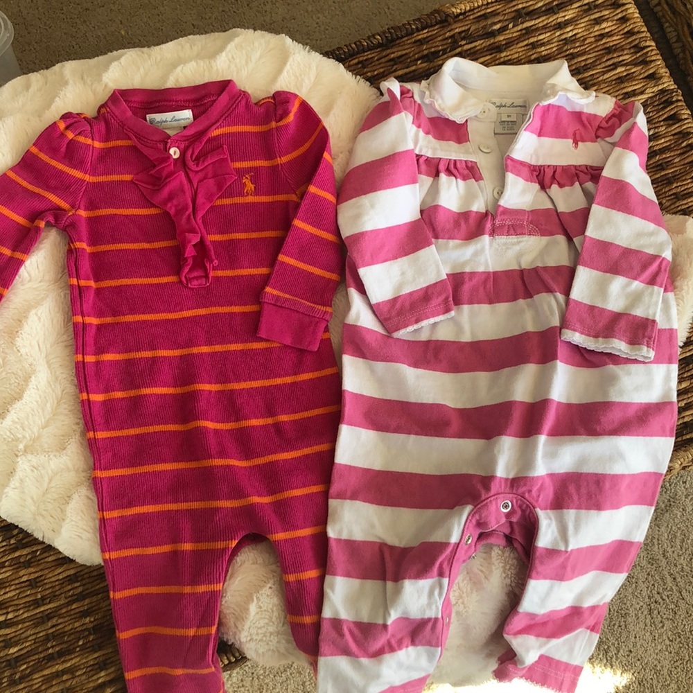 2 Ralph Lauren Baby Girl Rompers